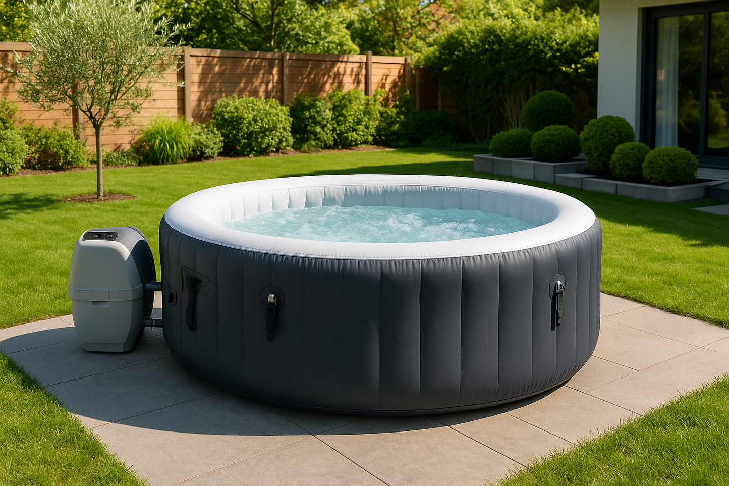 Spa gonflable rond Jacuzzi AquaLounge – 2 à 4 personnes