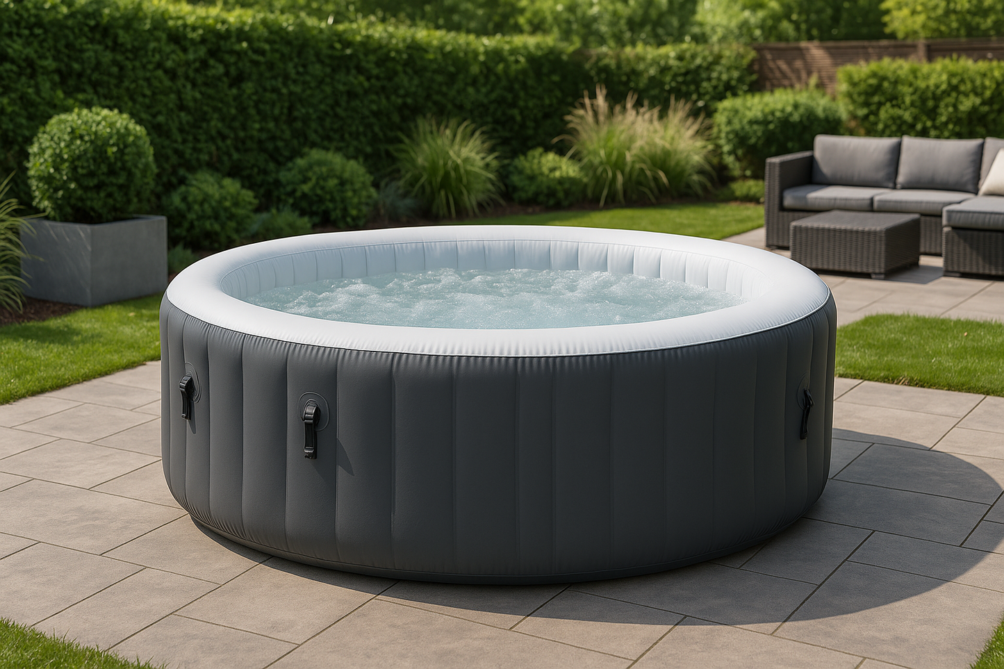 Spa gonflable rond Jacuzzi AquaLounge – 2 à 4 personnes