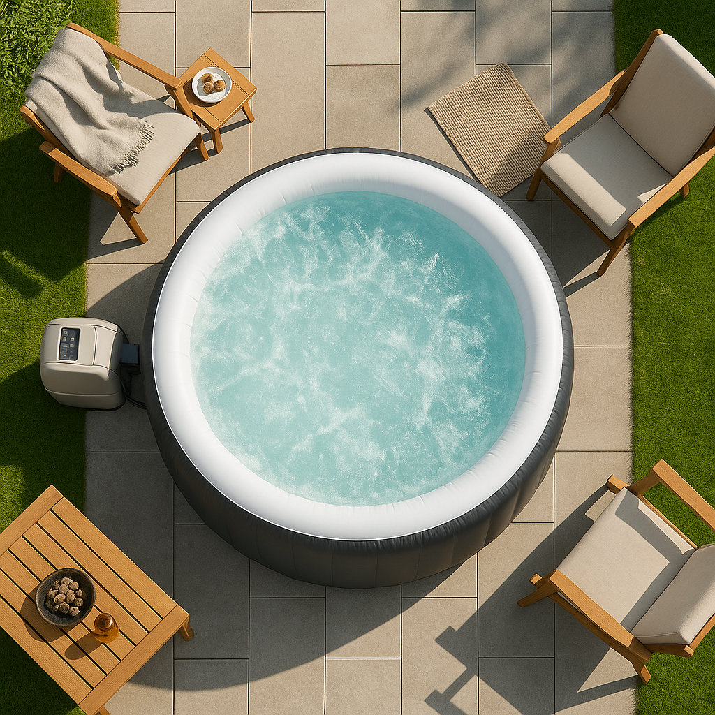 Spa gonflable rond Jacuzzi AquaLounge – 2 à 4 personnes